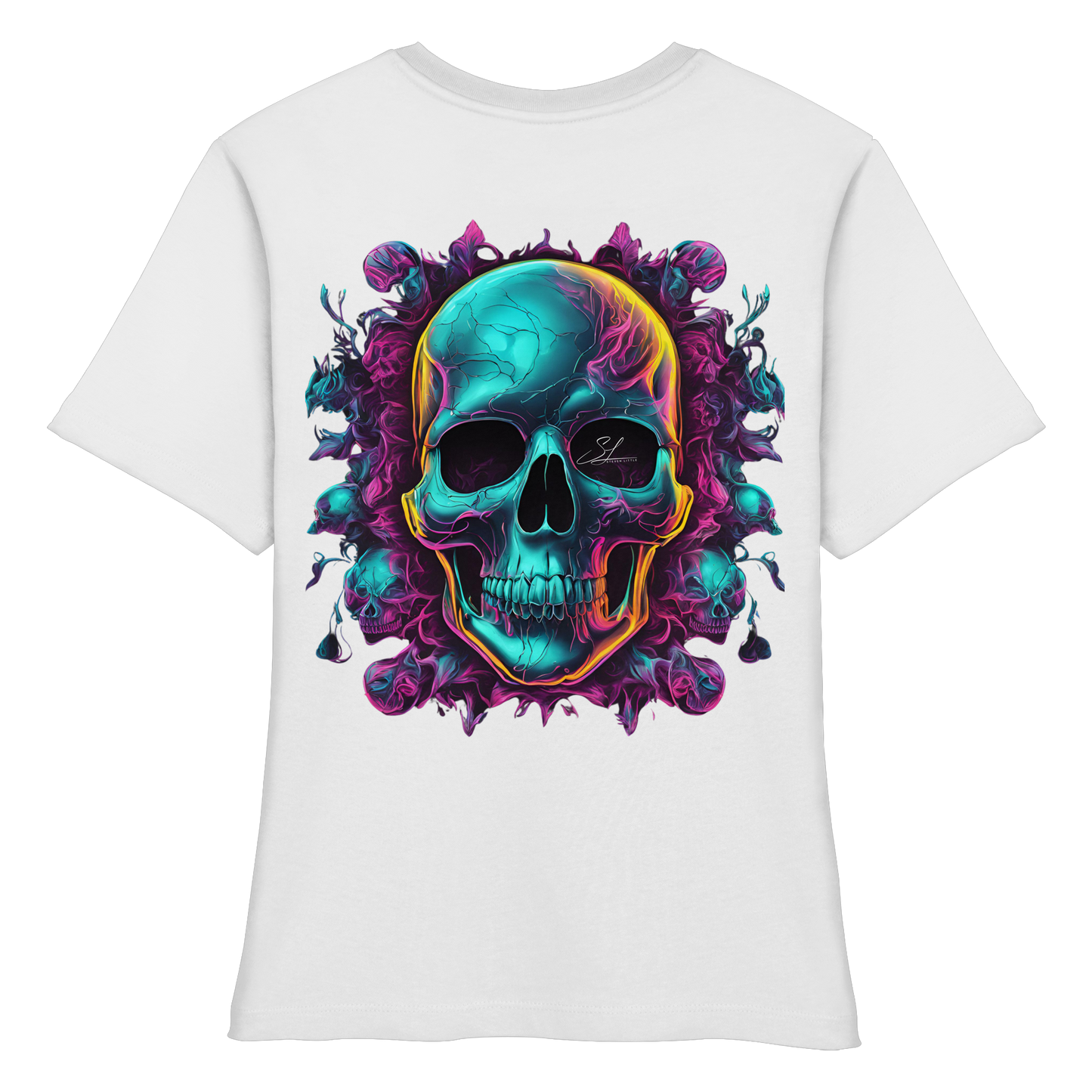 Galactic Skull - Fitted Ladies Organic Shirt
