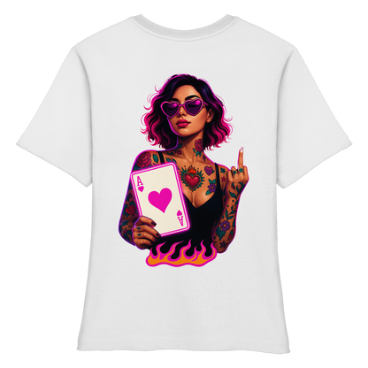Queen of Hearts - Fitted Ladies Organic Shirt