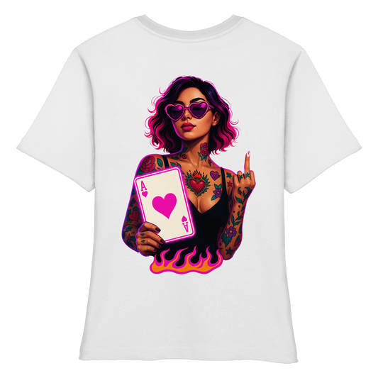 Queen of Hearts - Fitted Ladies Organic Shirt