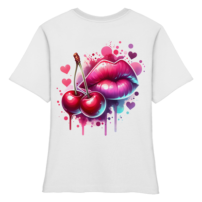 Cherry Kisses - Fitted Ladies Organic Shirt