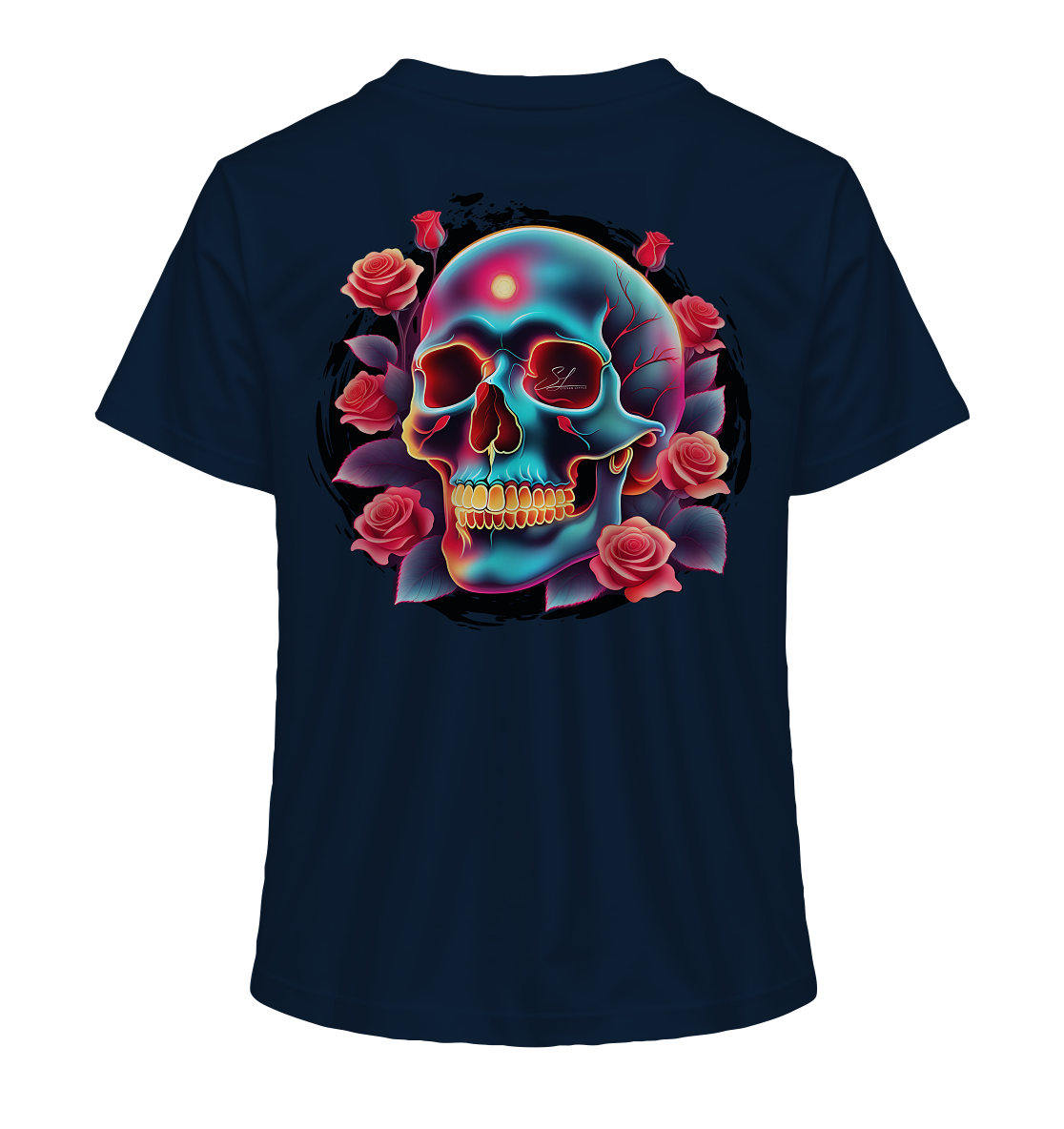 Glow Skull Design - Ladies Organic Shirt