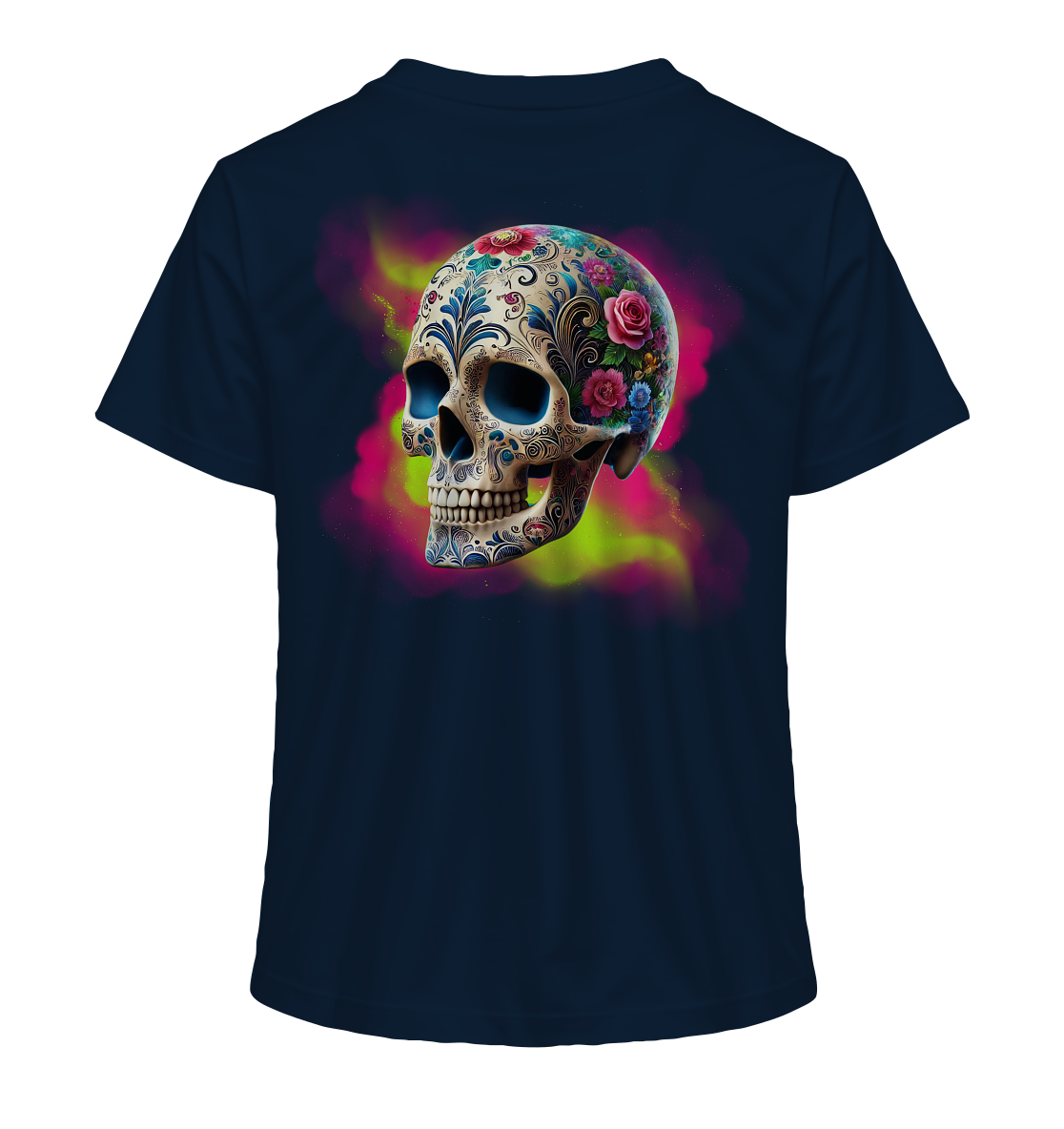 Floral Skull - Ladies Organic Shirt