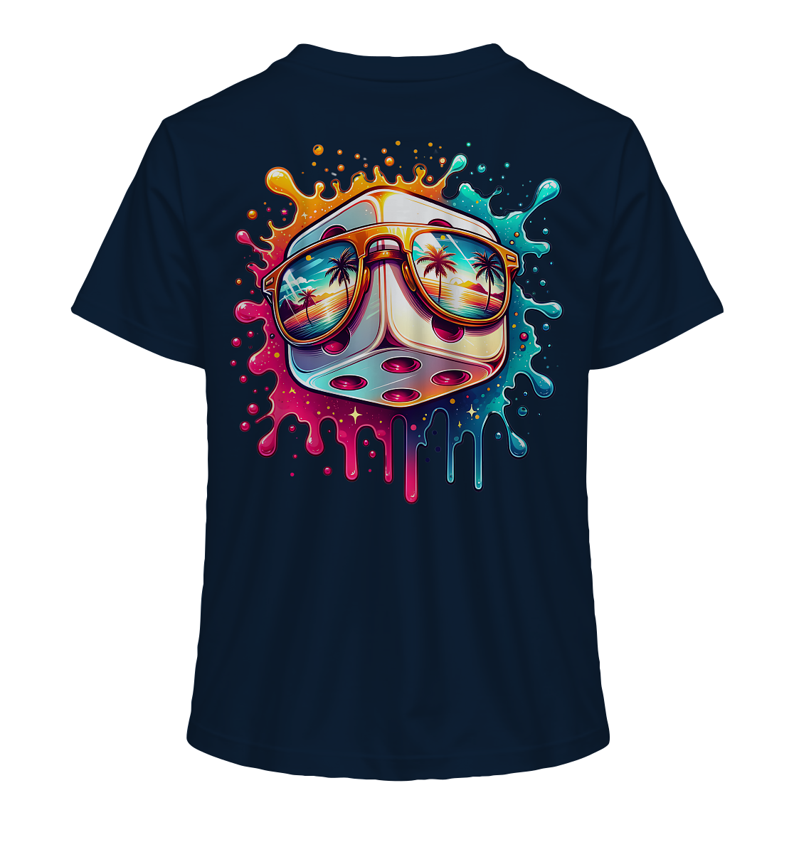 Sunset Vibes Dice - Ladies Organic Shirt