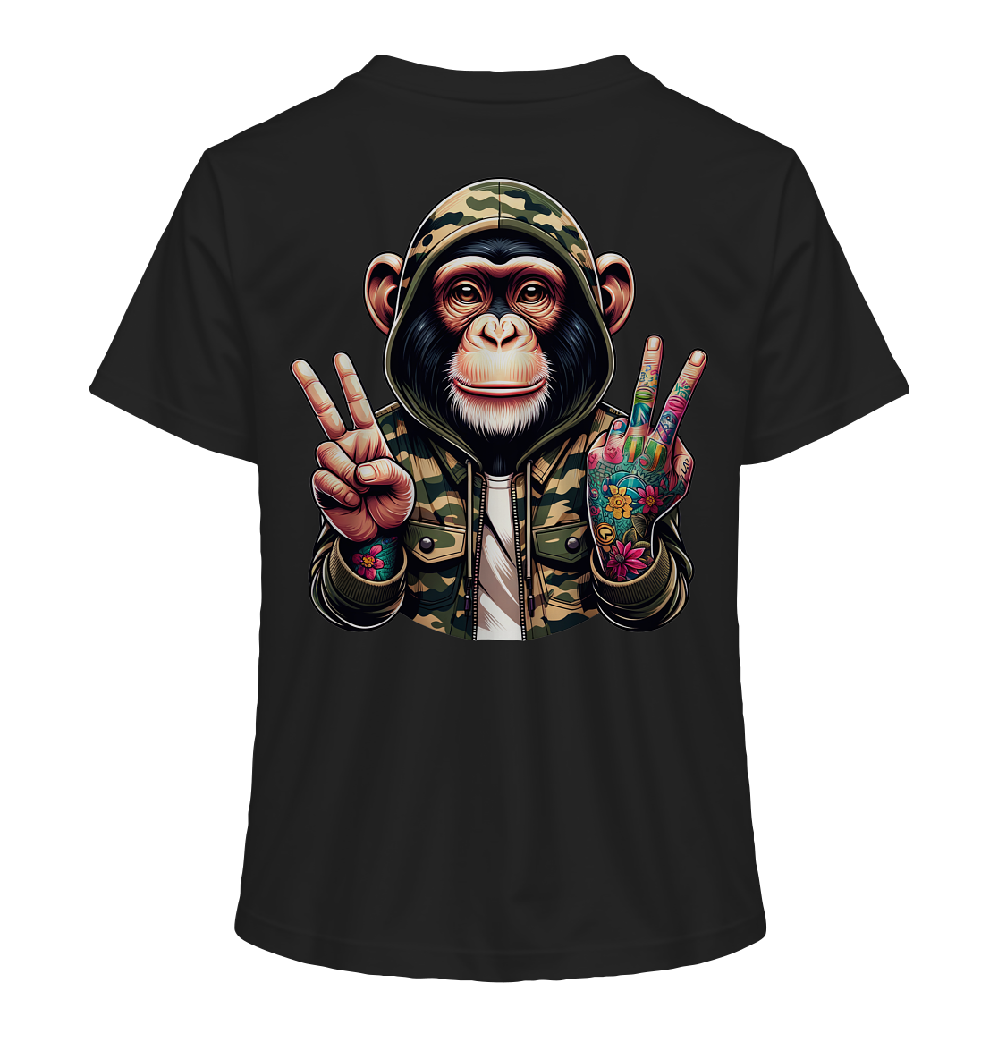 Jungle Ink Monkey - Ladies Organic Shirt