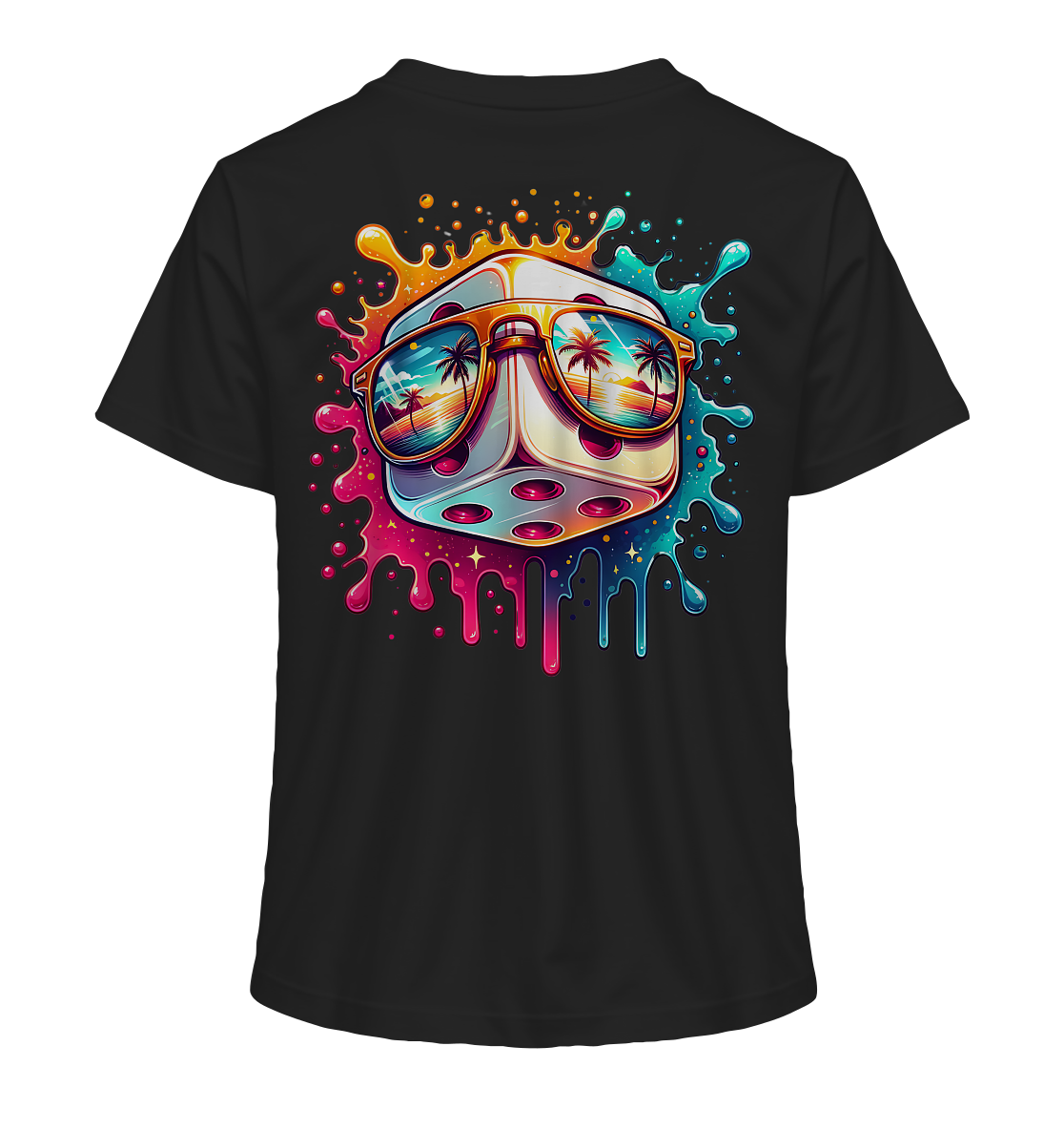 Sunset Vibes Dice - Ladies Organic Shirt