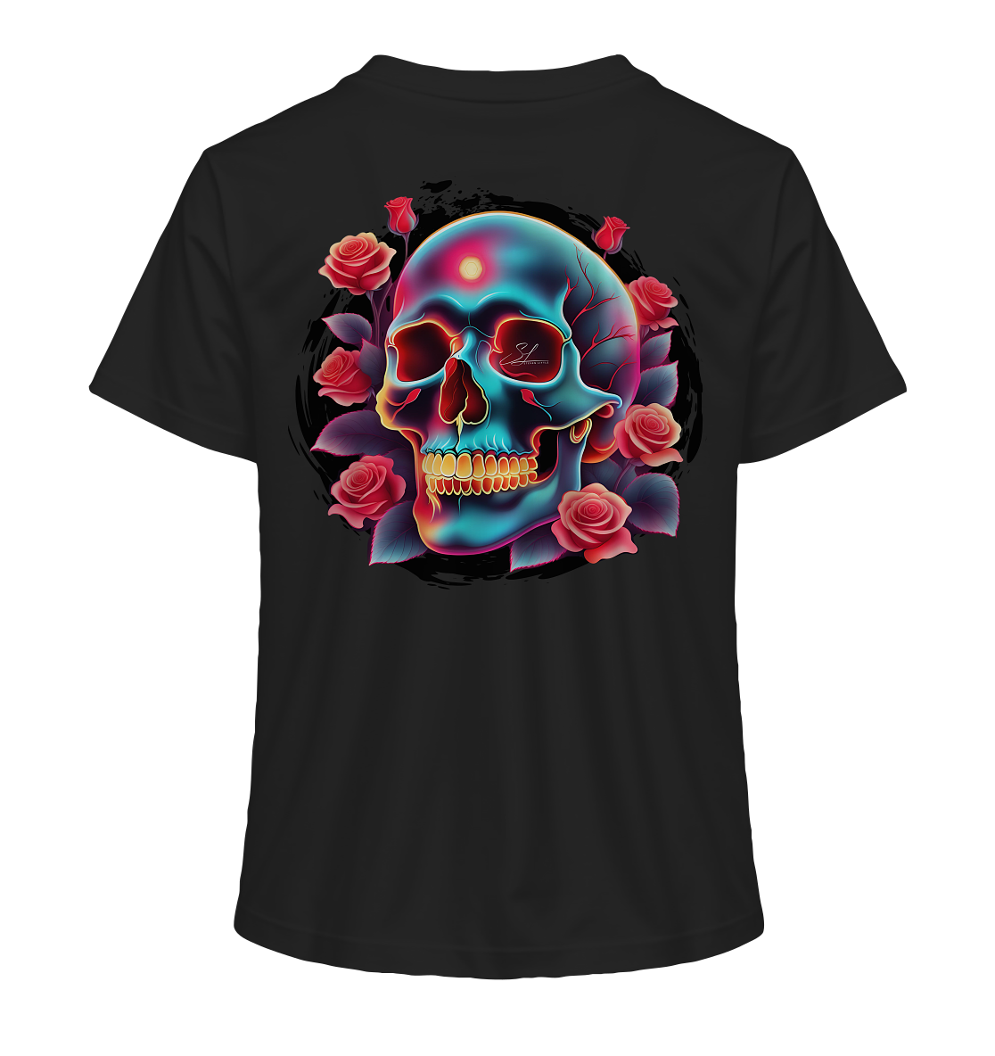 Glow Skull Design - Ladies Organic Shirt