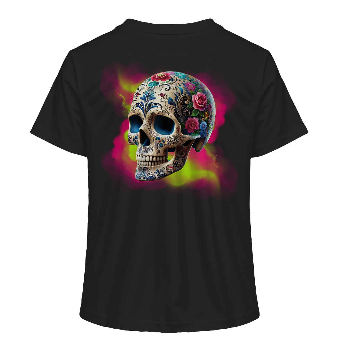 Floral Skull - Ladies Organic Shirt