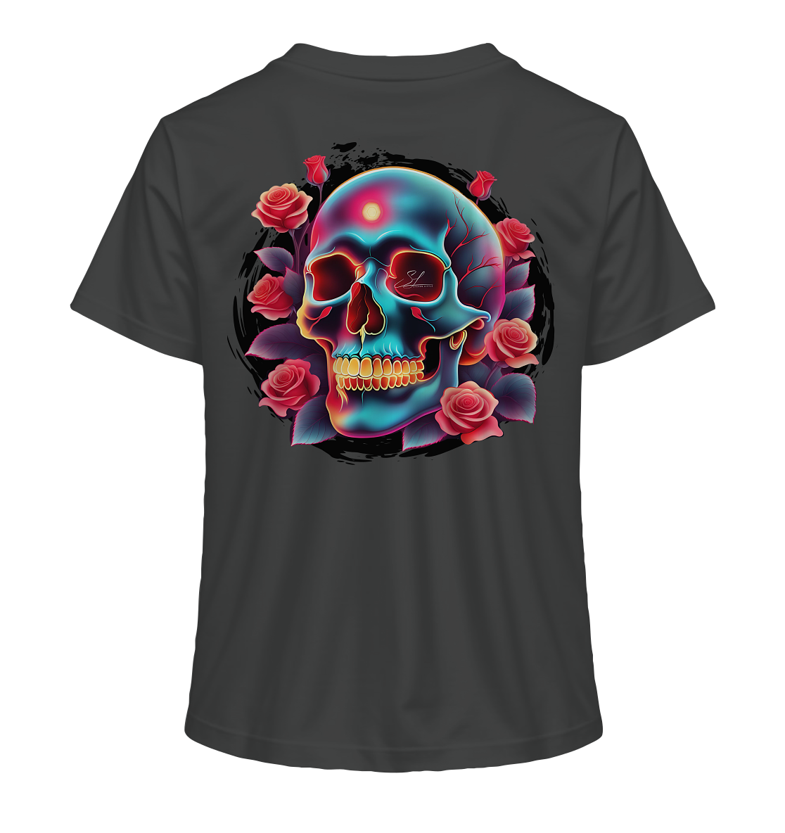 Glow Skull Design - Ladies Organic Shirt