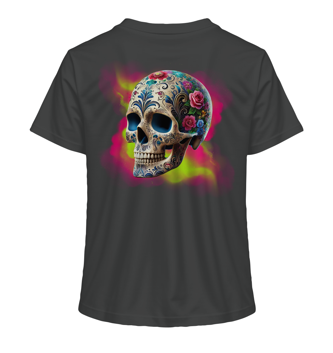 Floral Skull - Ladies Organic Shirt