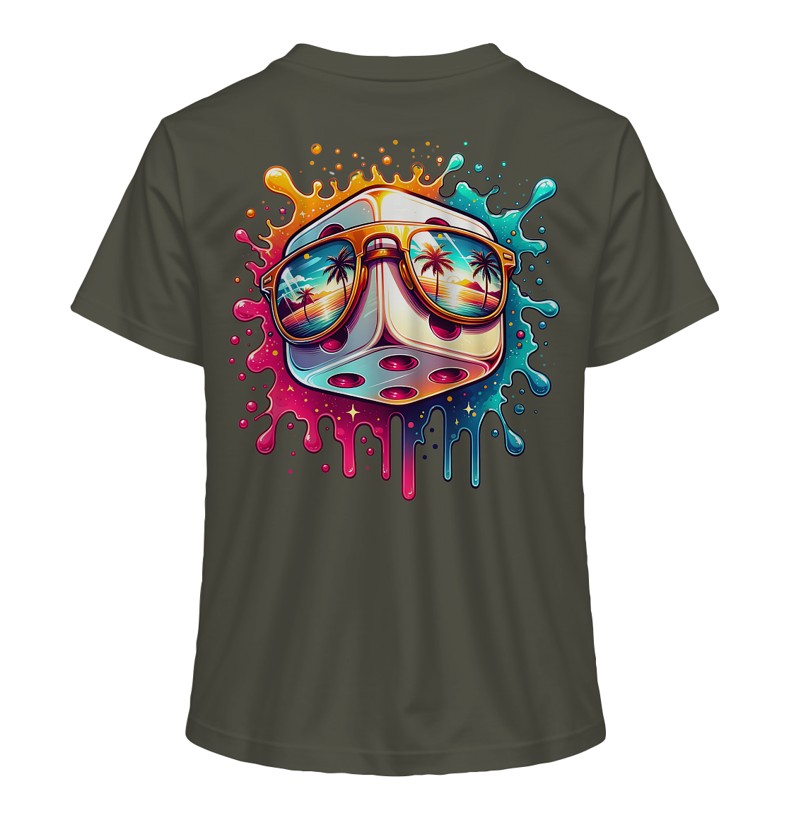 Sunset Vibes Dice - Ladies Organic Shirt