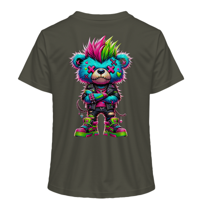 Punk Neon Teddy - Ladies Organic Shirt