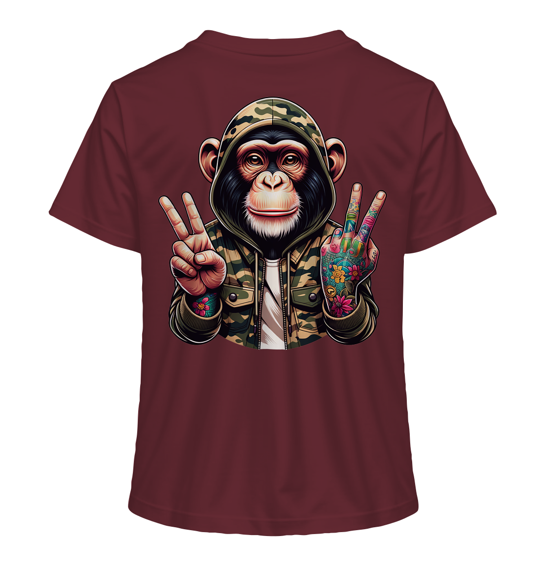 Jungle Ink Monkey - Ladies Organic Shirt