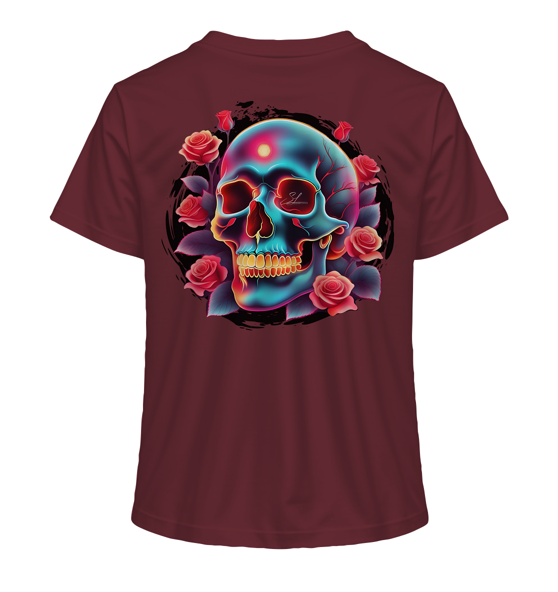 Glow Skull Design - Ladies Organic Shirt