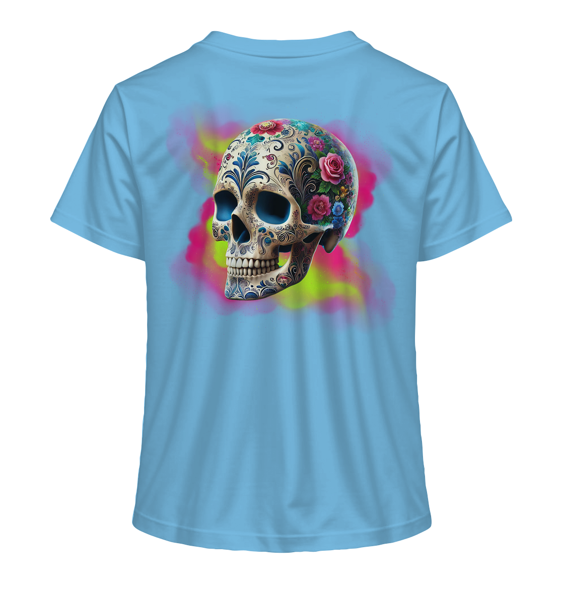 Floral Skull - Ladies Organic Shirt