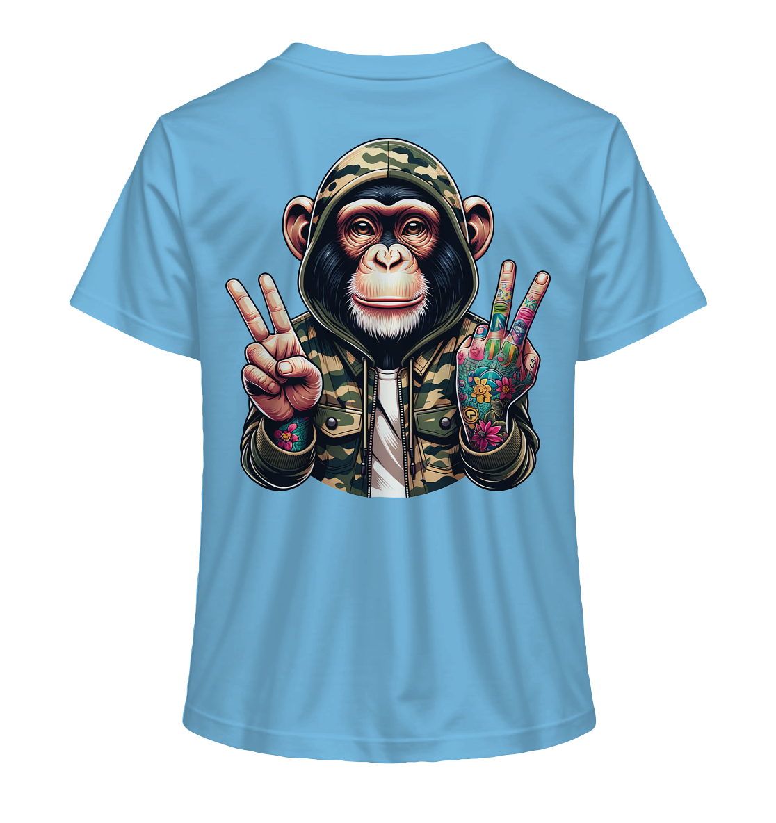 Jungle Ink Monkey - Ladies Organic Shirt