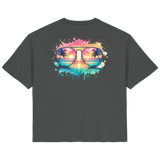 Tropical Sunset Glasses - Ladies Organic Shirt