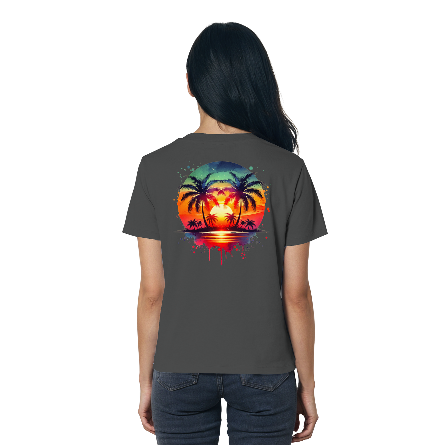 Tropical Sunset - Ladies Organic Shirt