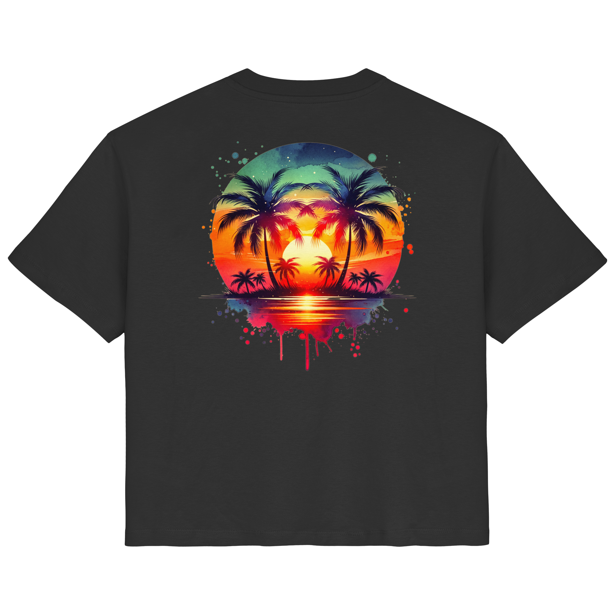 Tropical Sunset - Ladies Organic Shirt