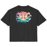 Tropical Sunset Glasses - Ladies Organic Shirt