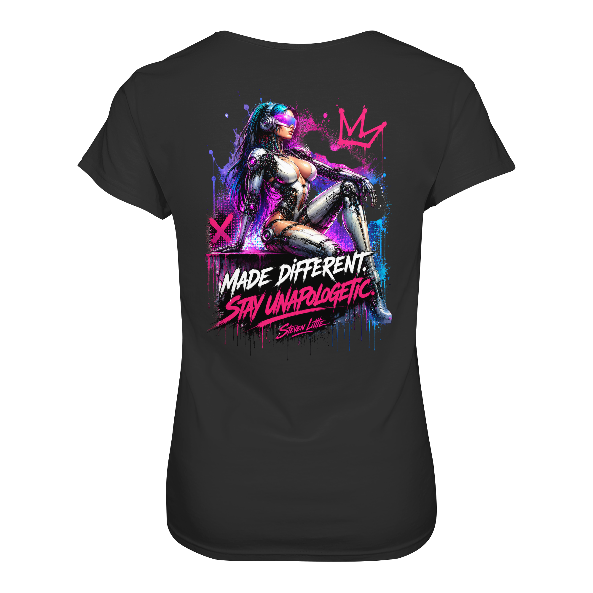 Camiseta básica SL-Cyborg Mujeres Hechas Diferentes|Ajuste entallado