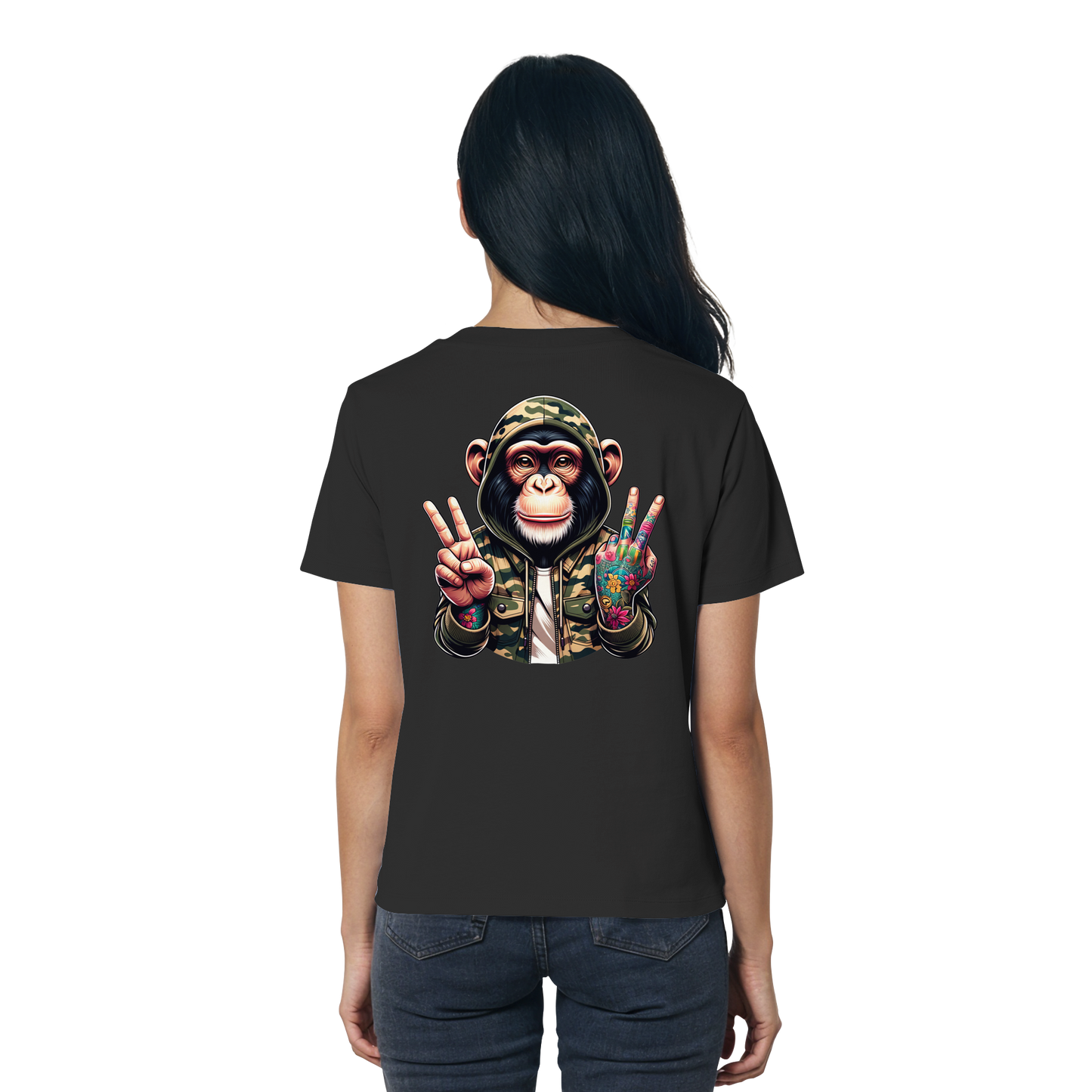 Jungle Ink Monkey - Ladies Organic Shirt