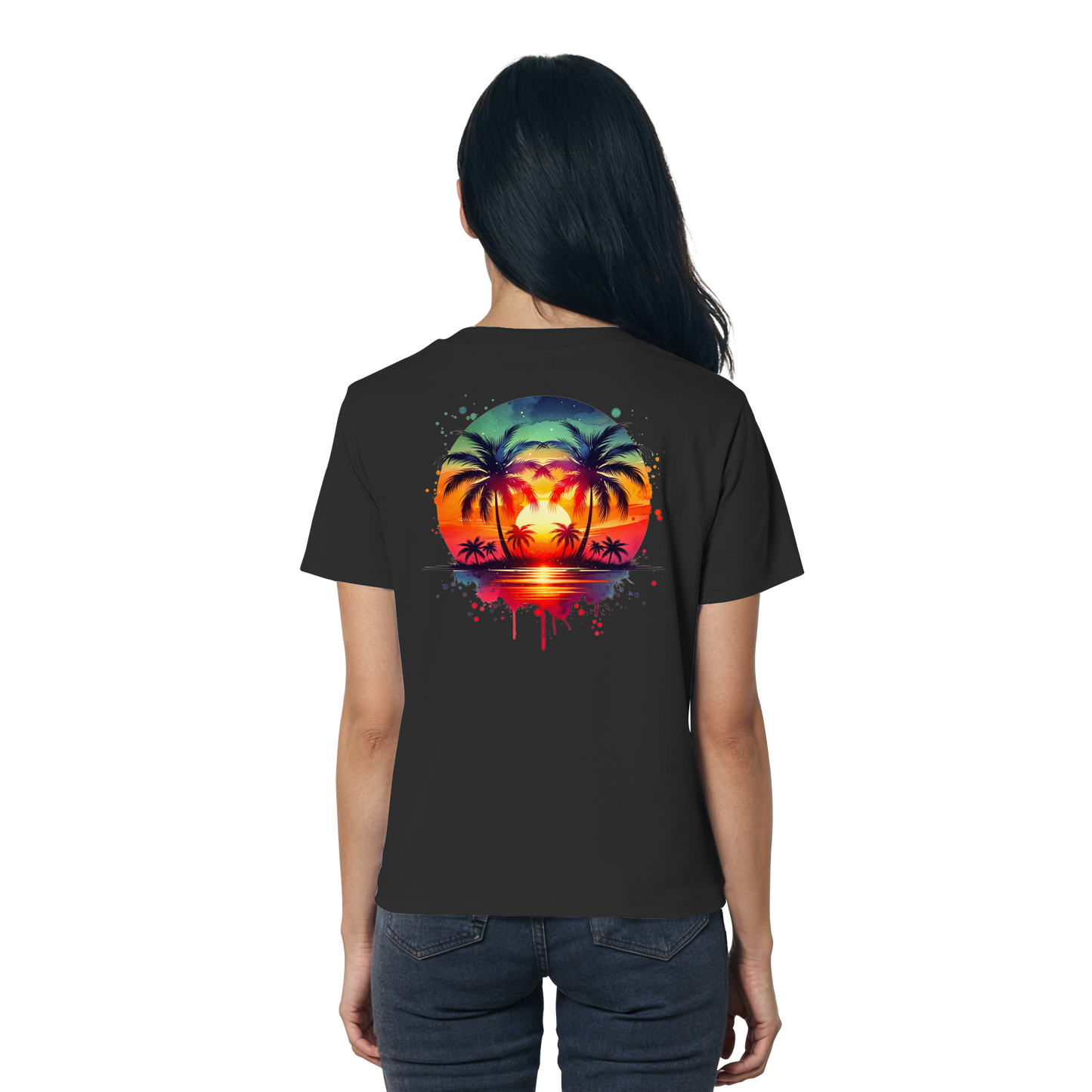 Tropical Sunset - Ladies Organic Shirt