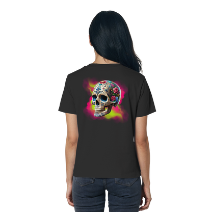 Floral Skull - Ladies Organic Shirt