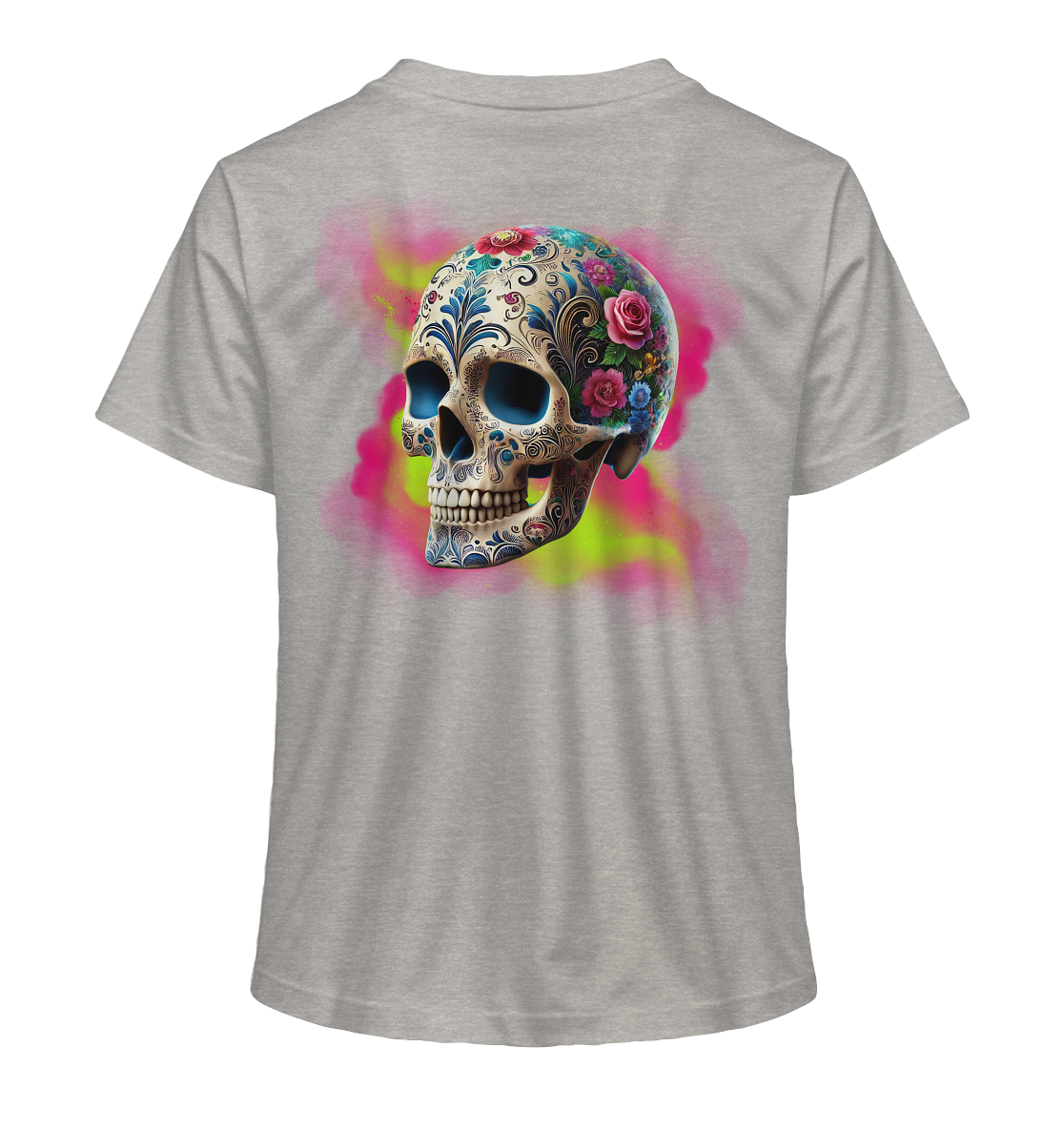 Floral Skull - Ladies Organic Shirt