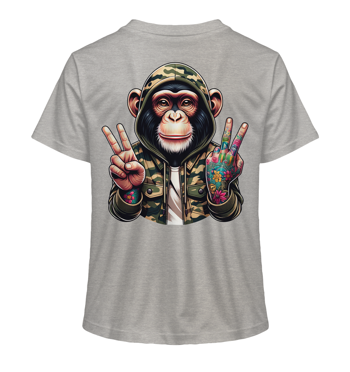 Jungle Ink Monkey - Ladies Organic Shirt