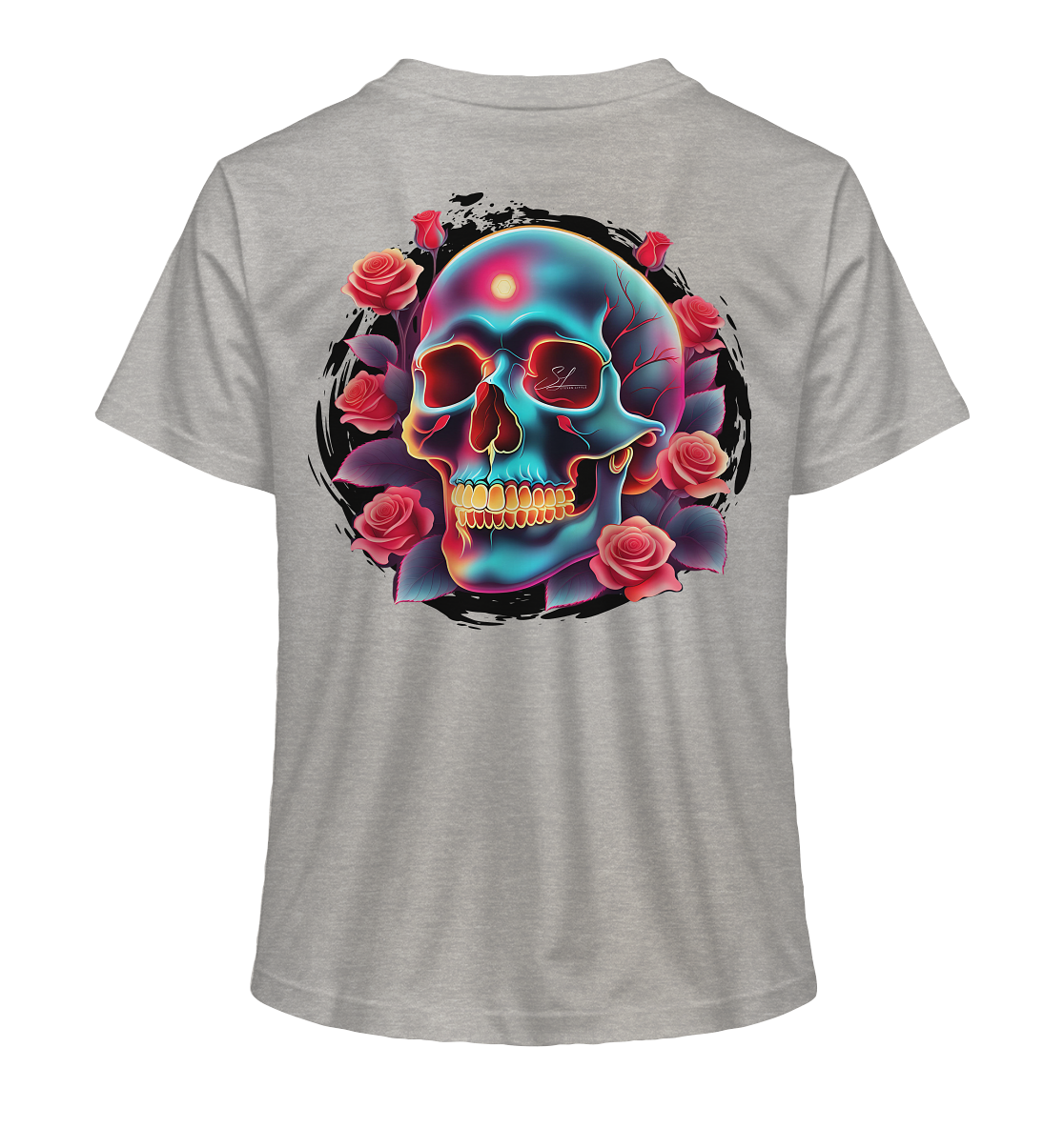Glow Skull Design - Ladies Organic Shirt