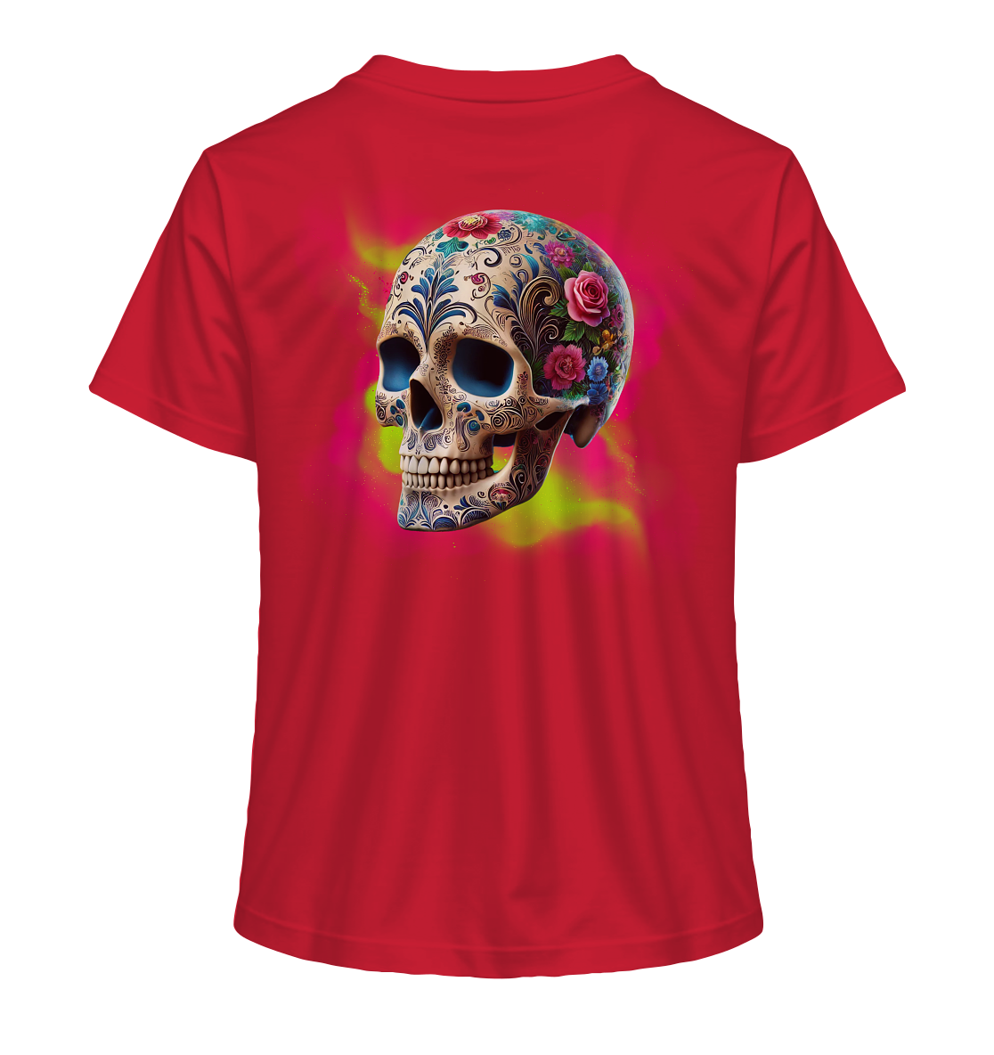 Floral Skull - Ladies Organic Shirt