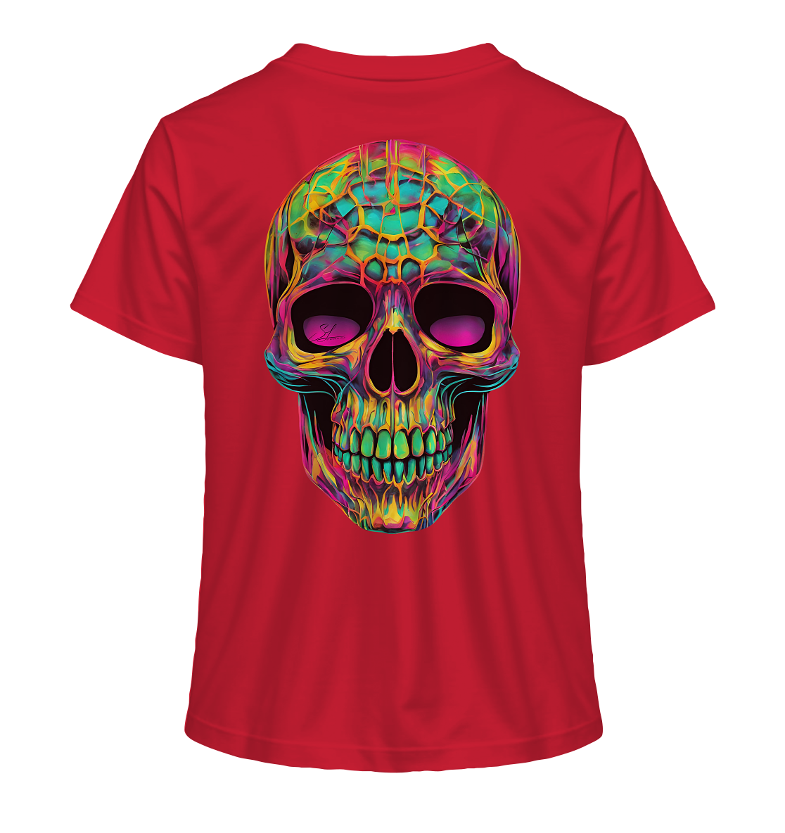 Psychedelic Skull - Ladies Organic Shirt