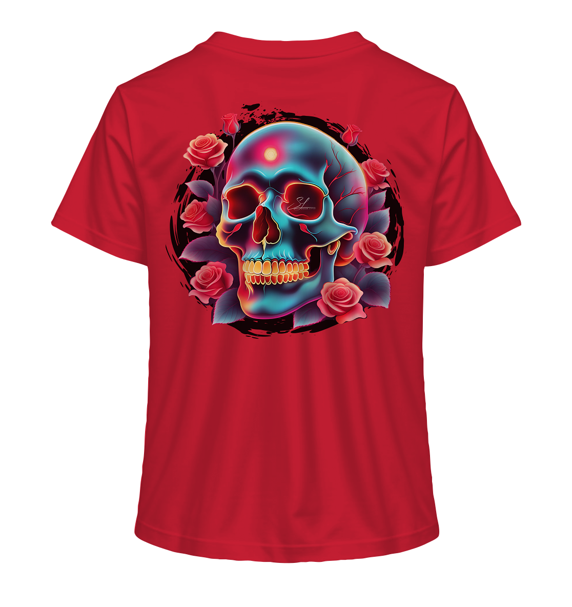 Glow Skull Design - Ladies Organic Shirt