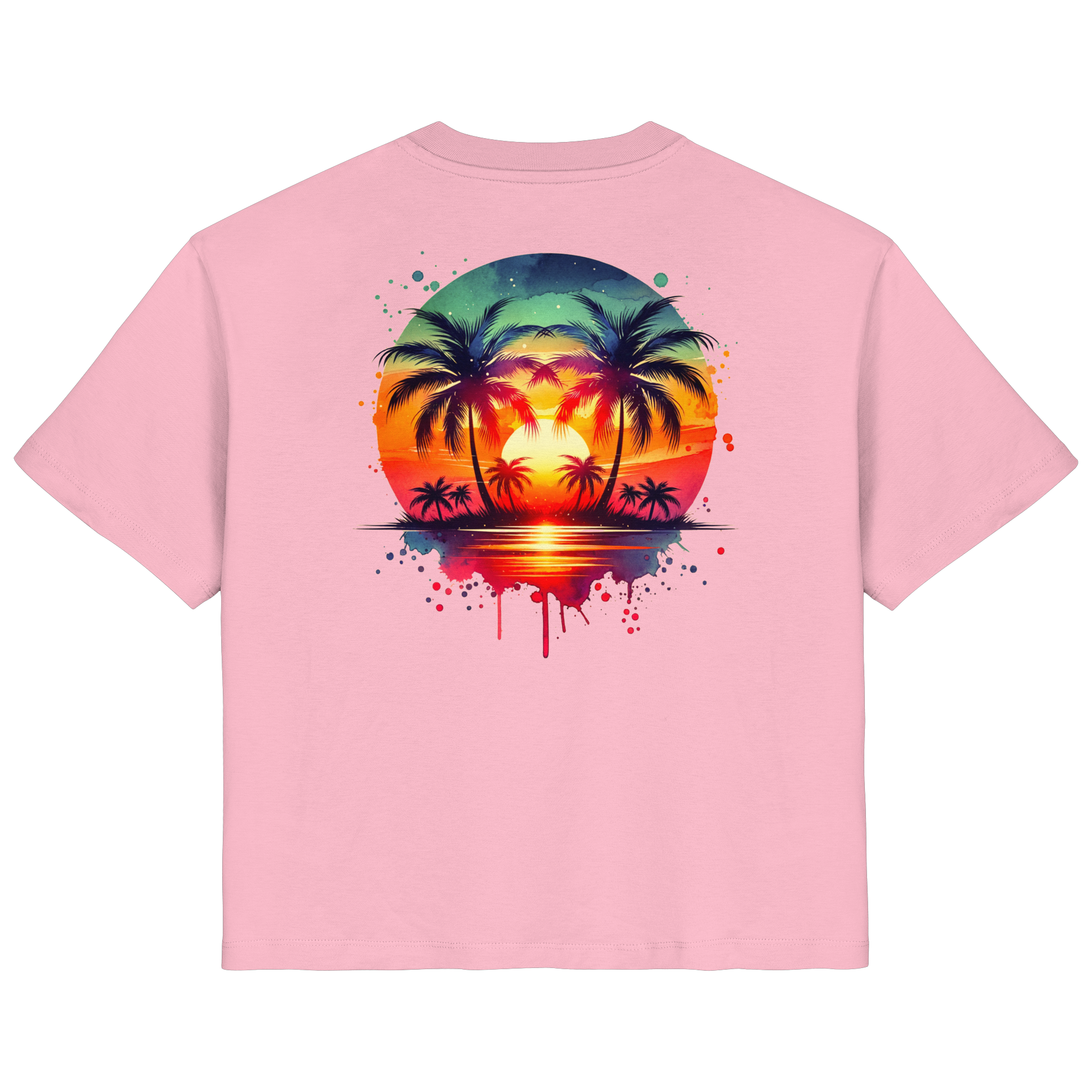 Tropical Sunset - Ladies Organic Shirt