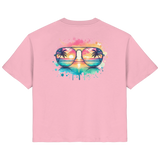 Tropical Sunset Glasses - Ladies Organic Shirt