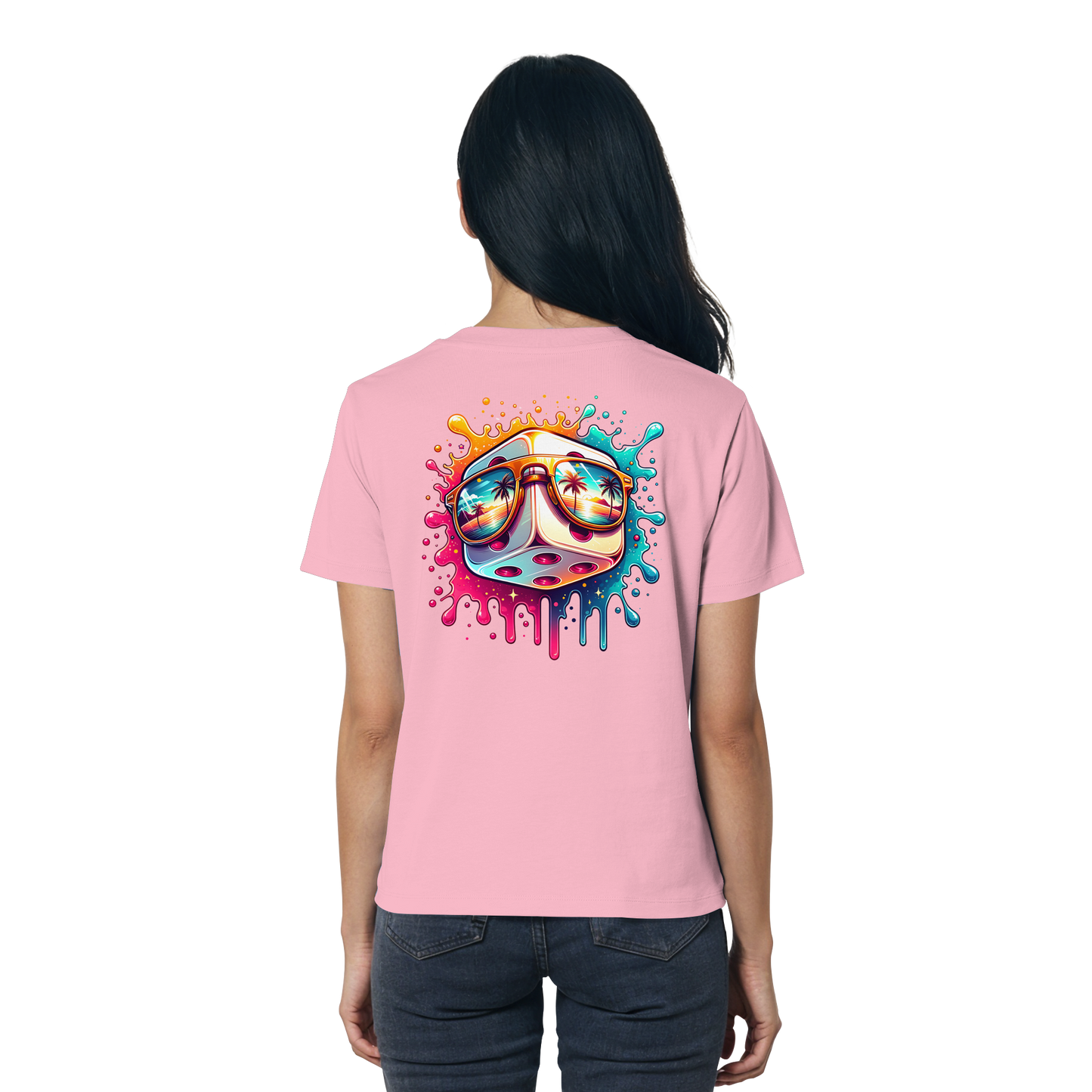 Sunset Vibes Dice - Ladies Organic Shirt