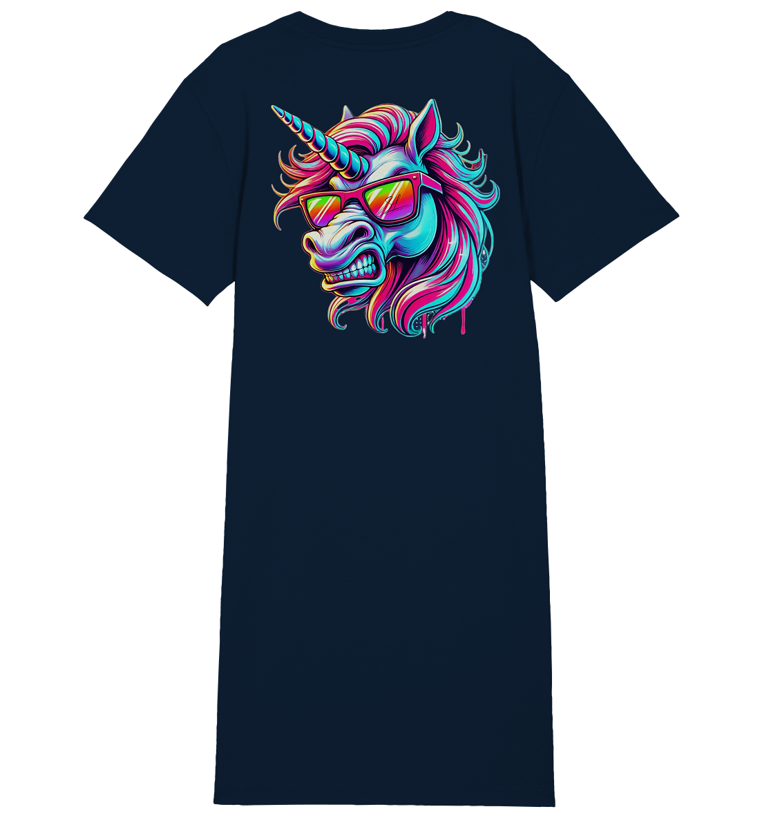 Funky Unicorn - Ladies Organic Shirt Dress