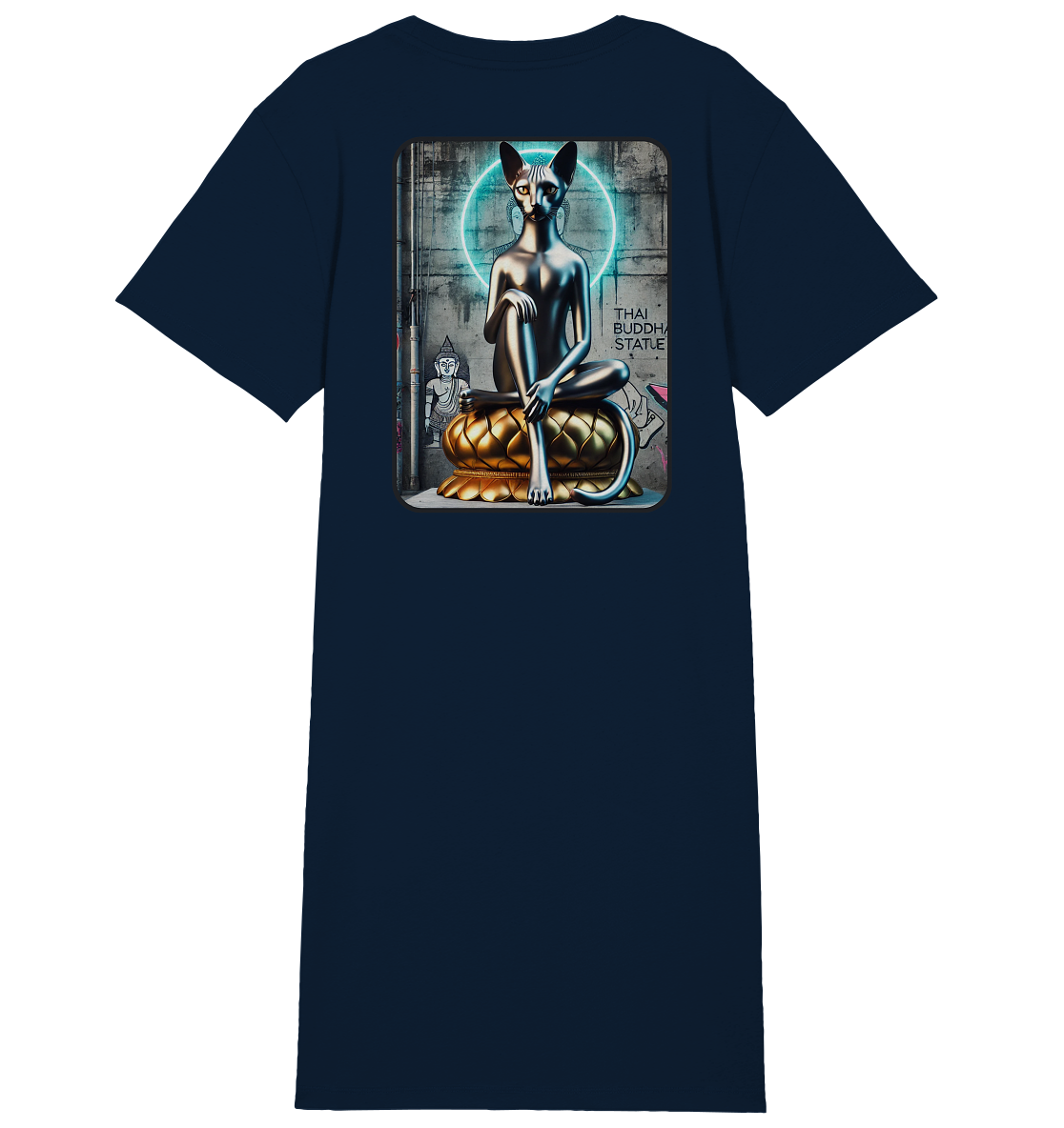 Mystic Cat - Ladies Organic Shirt Dress