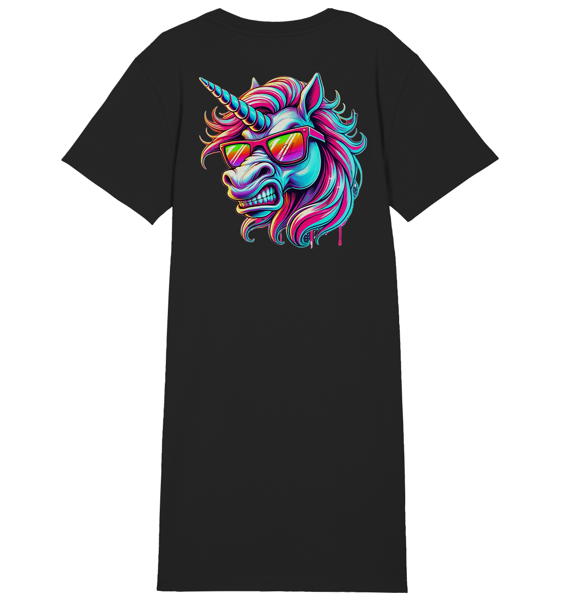 Funky Unicorn - Ladies Organic Shirt Dress