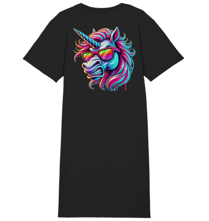 Funky Unicorn - Ladies Organic Shirt Dress