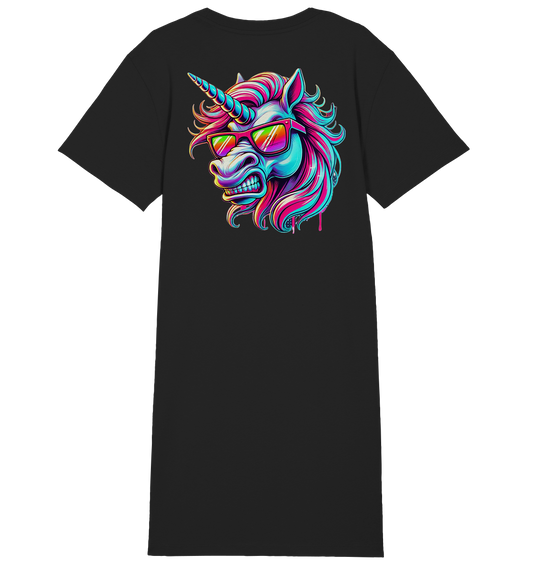 Funky Unicorn - Ladies Organic Shirt Dress