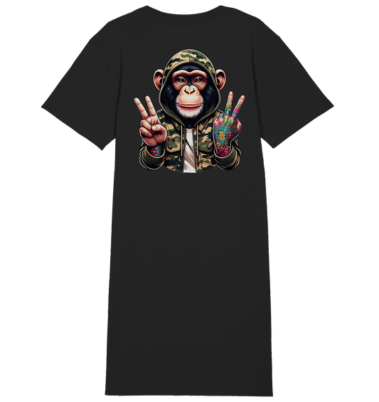 Jungle Ink Monkey - Ladies Organic Shirt Dress