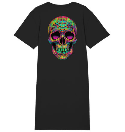 Psychedelic Skull - Ladies Organic Shirt Dress