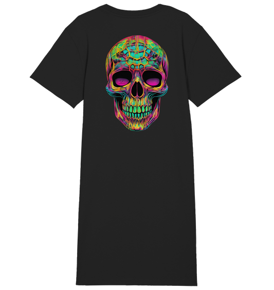 Psychedelic Skull - Ladies Organic Shirt Dress