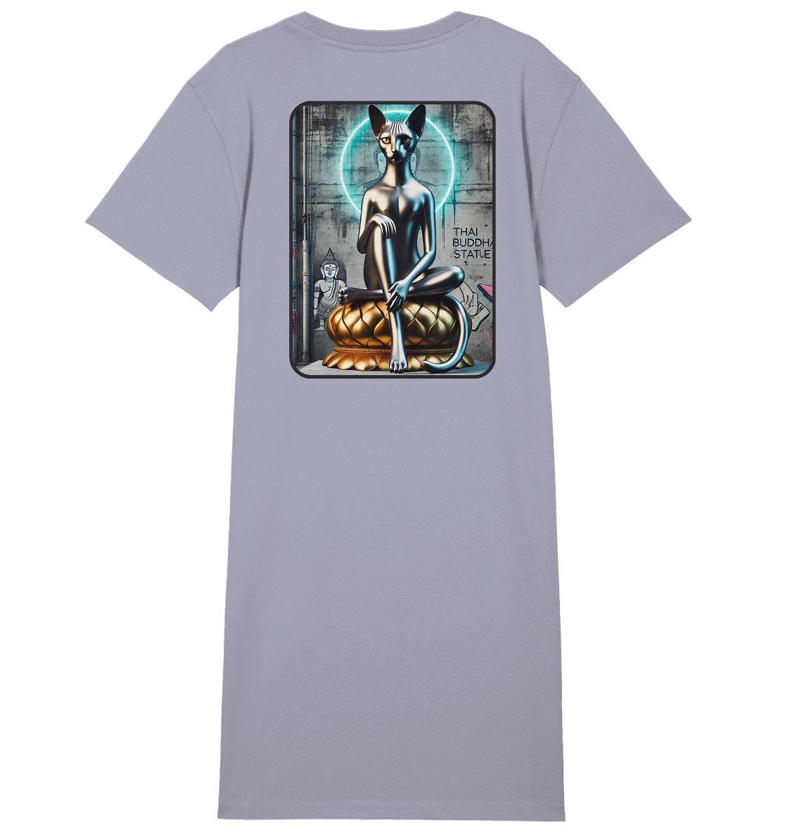 Mystic Cat - Ladies Organic Shirt Dress