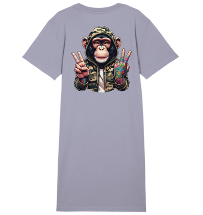 Jungle Ink Monkey - Ladies Organic Shirt Dress