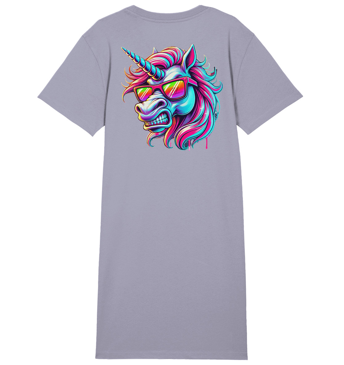 Funky Unicorn - Ladies Organic Shirt Dress