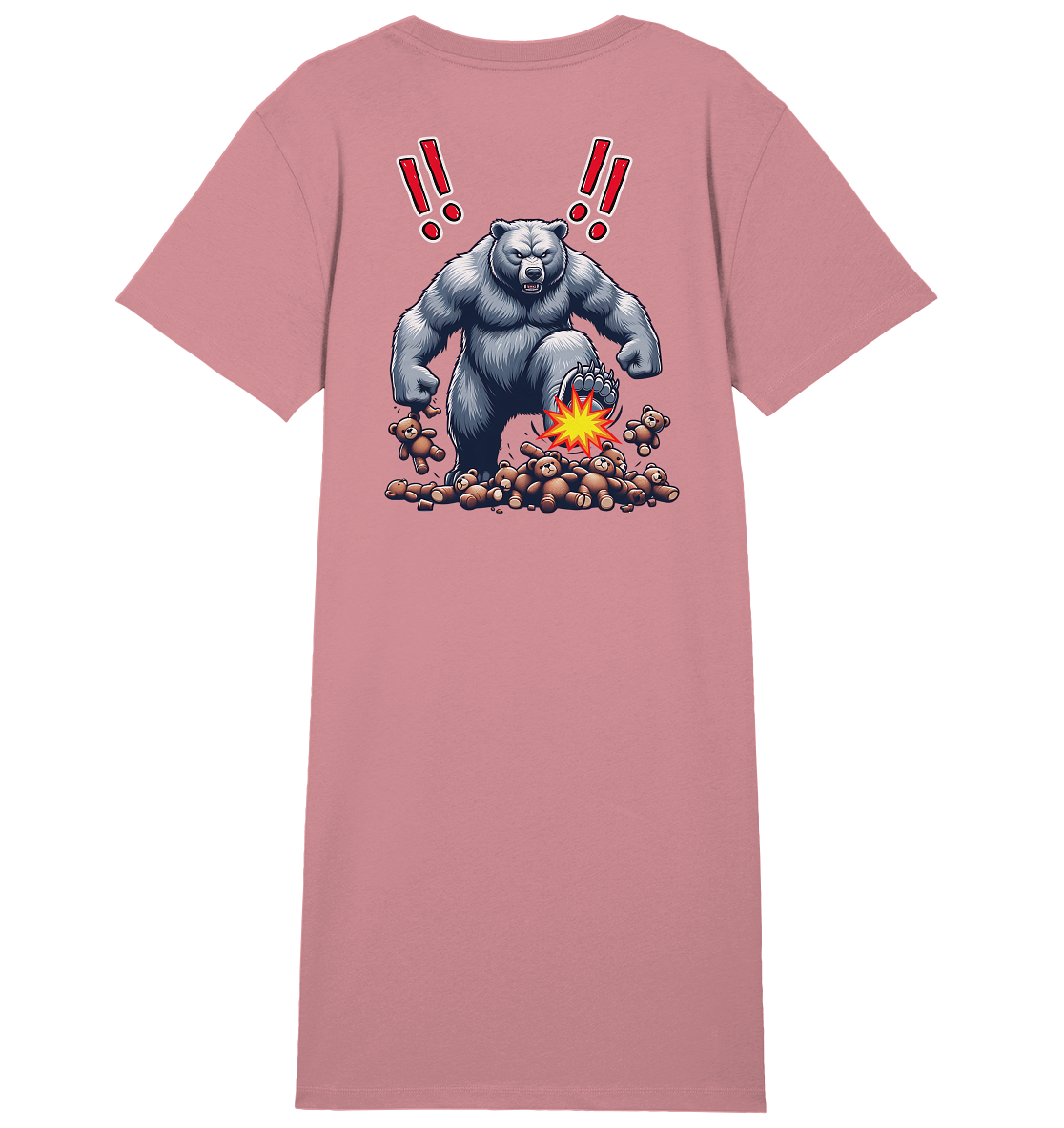 Teddy Terror - Ladies Organic Shirt Dress