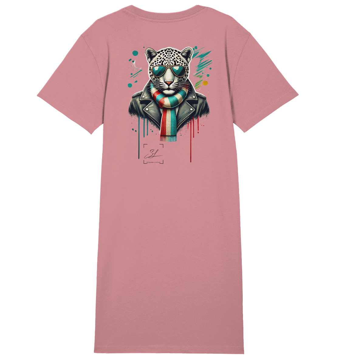 Urban Leopard - Ladies Organic Shirt Dress
