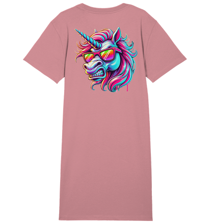 Funky Unicorn - Ladies Organic Shirt Dress